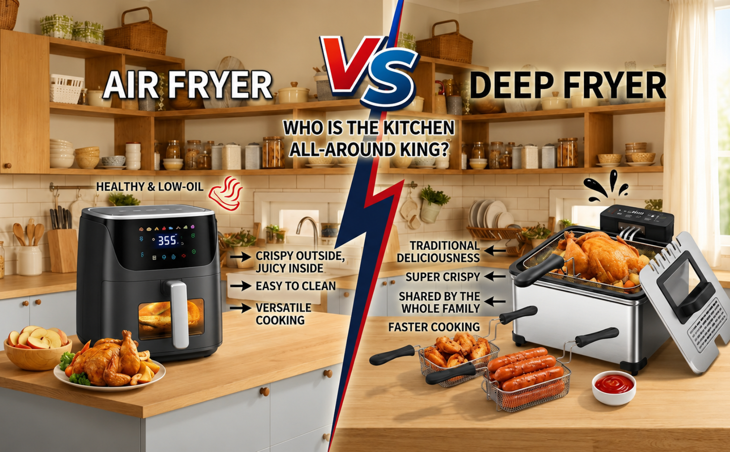 Air Fryer vs. Deep Fryer: Which One Is Right for Your Kitchen?