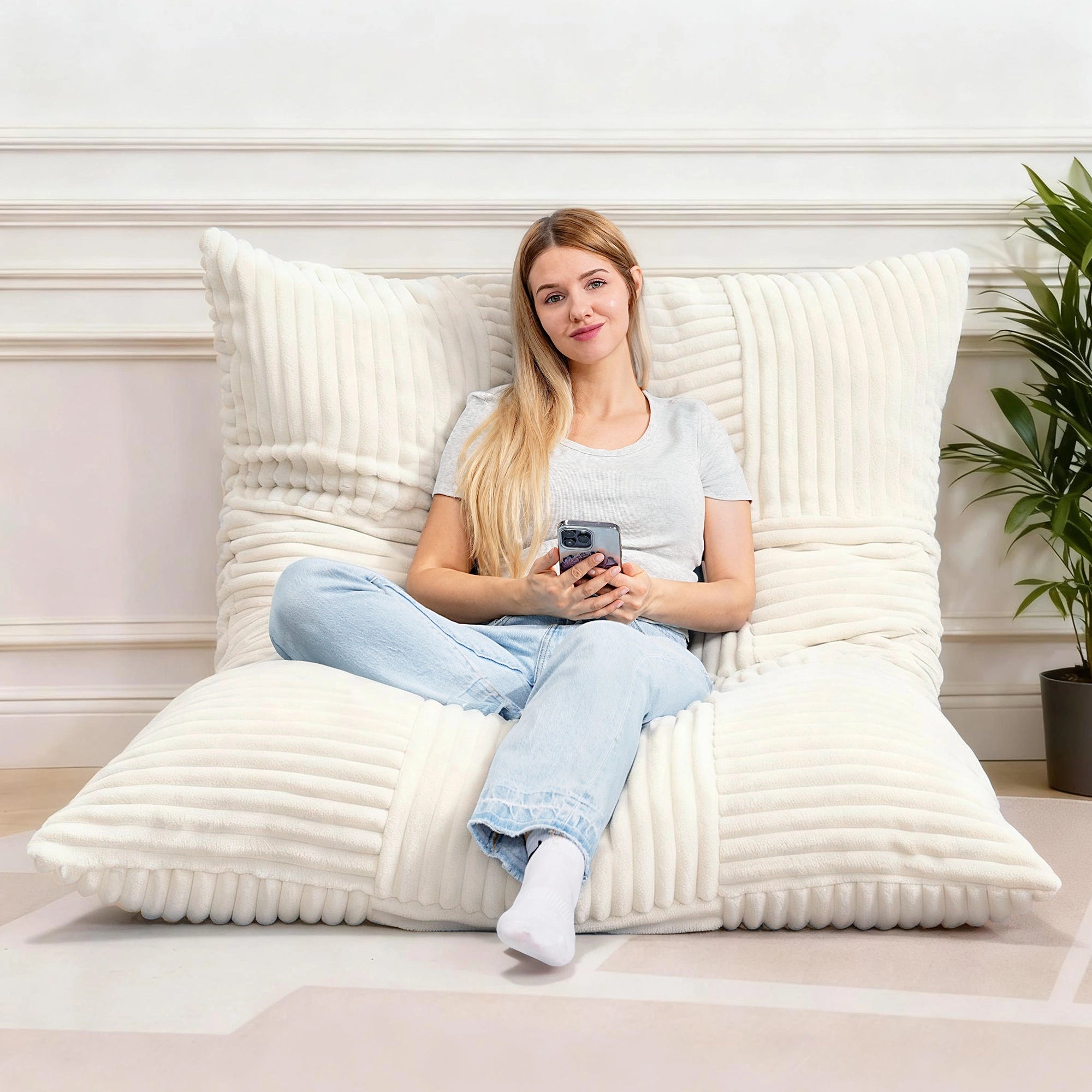 4-in-1 Convertible Bean Bag Chair