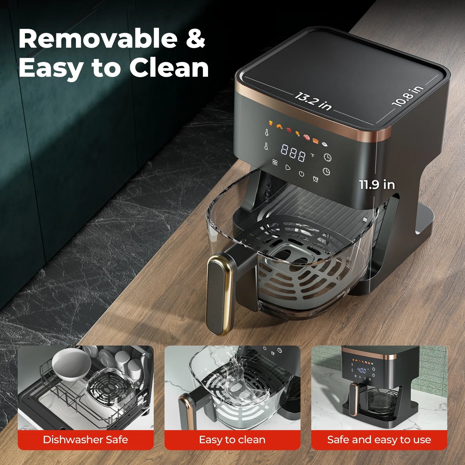 5QT 7-in-1 Air Fryer with LED Touchscreen