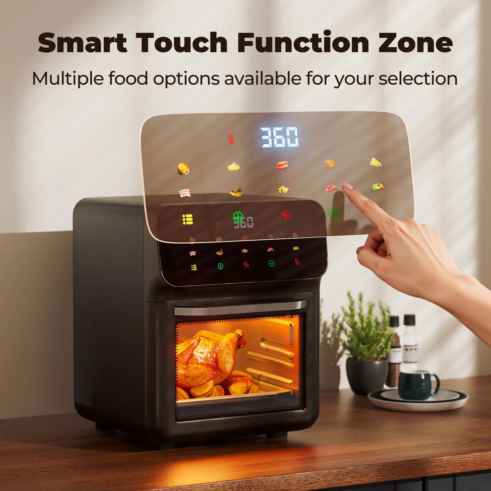 10QT Air Fryer Convection Oven with 10 Preset Cooking Modes