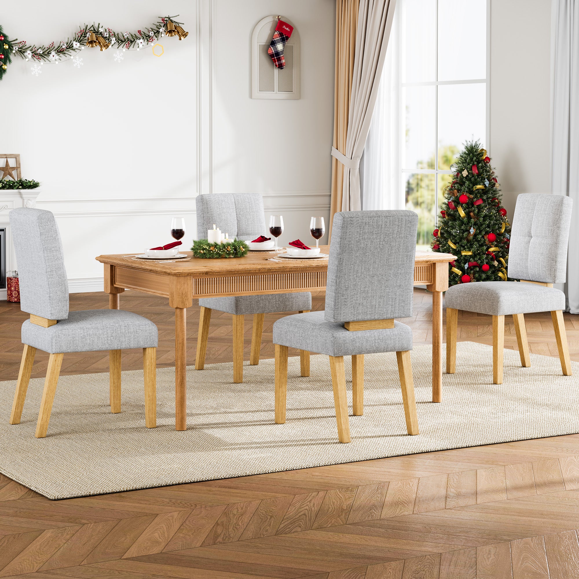Modern Wooden Dining Chair– Set of 2/4/6