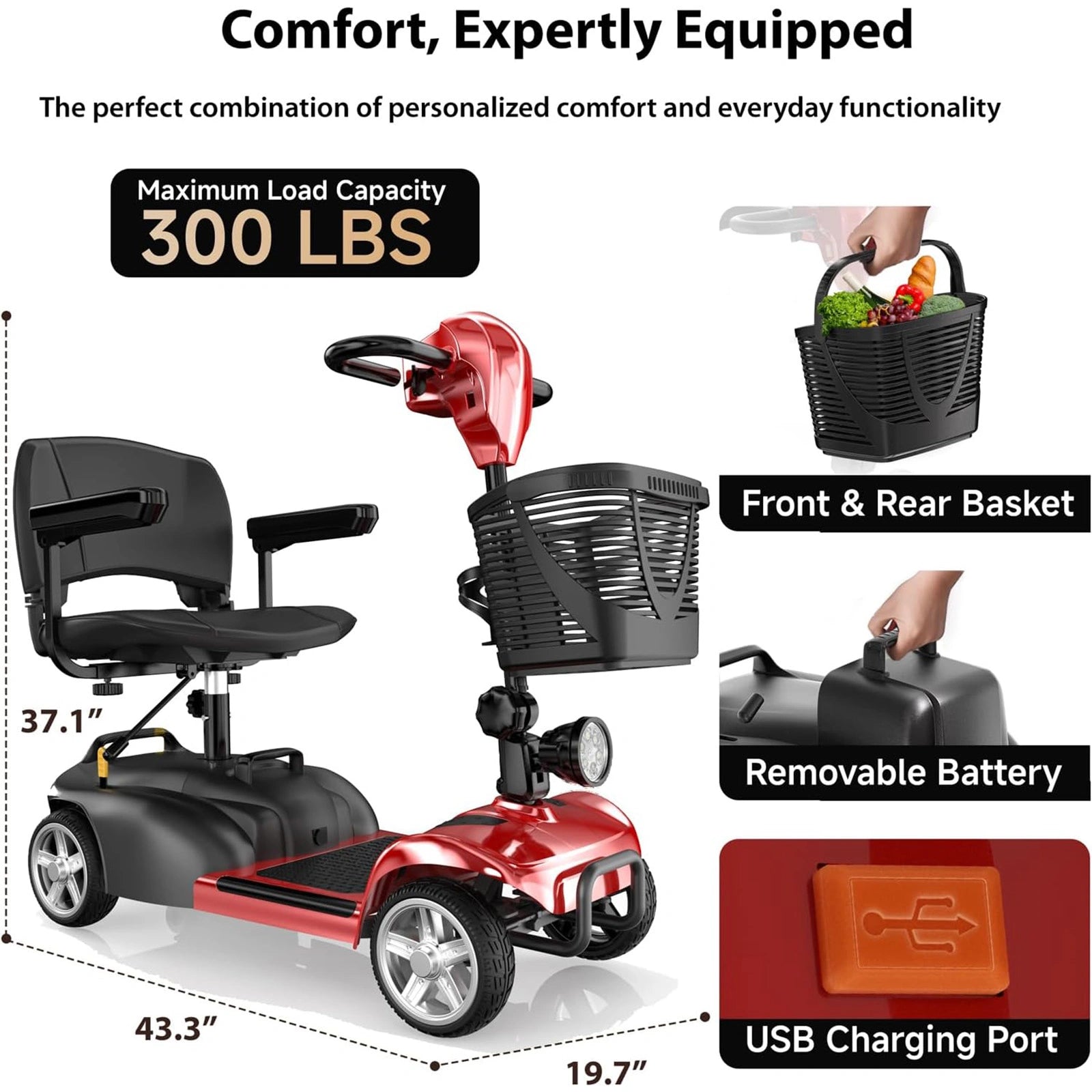 X02 4-Wheel Mobility Scooter