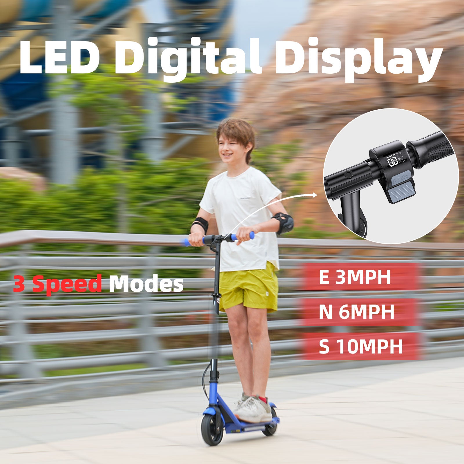 IK3Pro Electric Scooter for Kids Aged 6-12