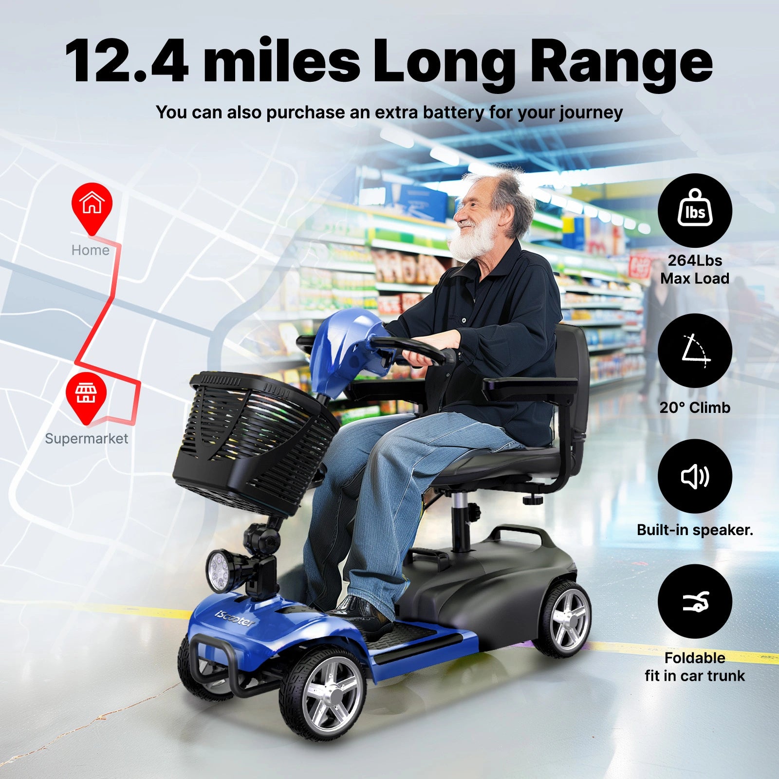 X02 4-Wheel Mobility Scooter