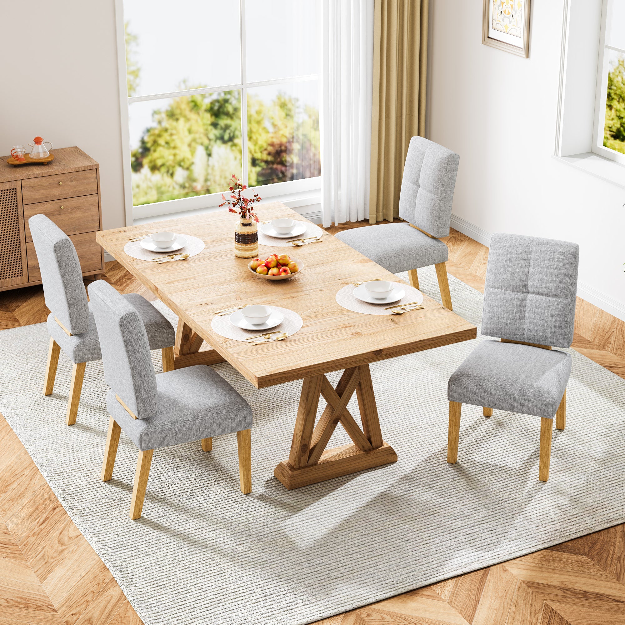 Modern Wooden Dining Chair– Set of 2/4/6