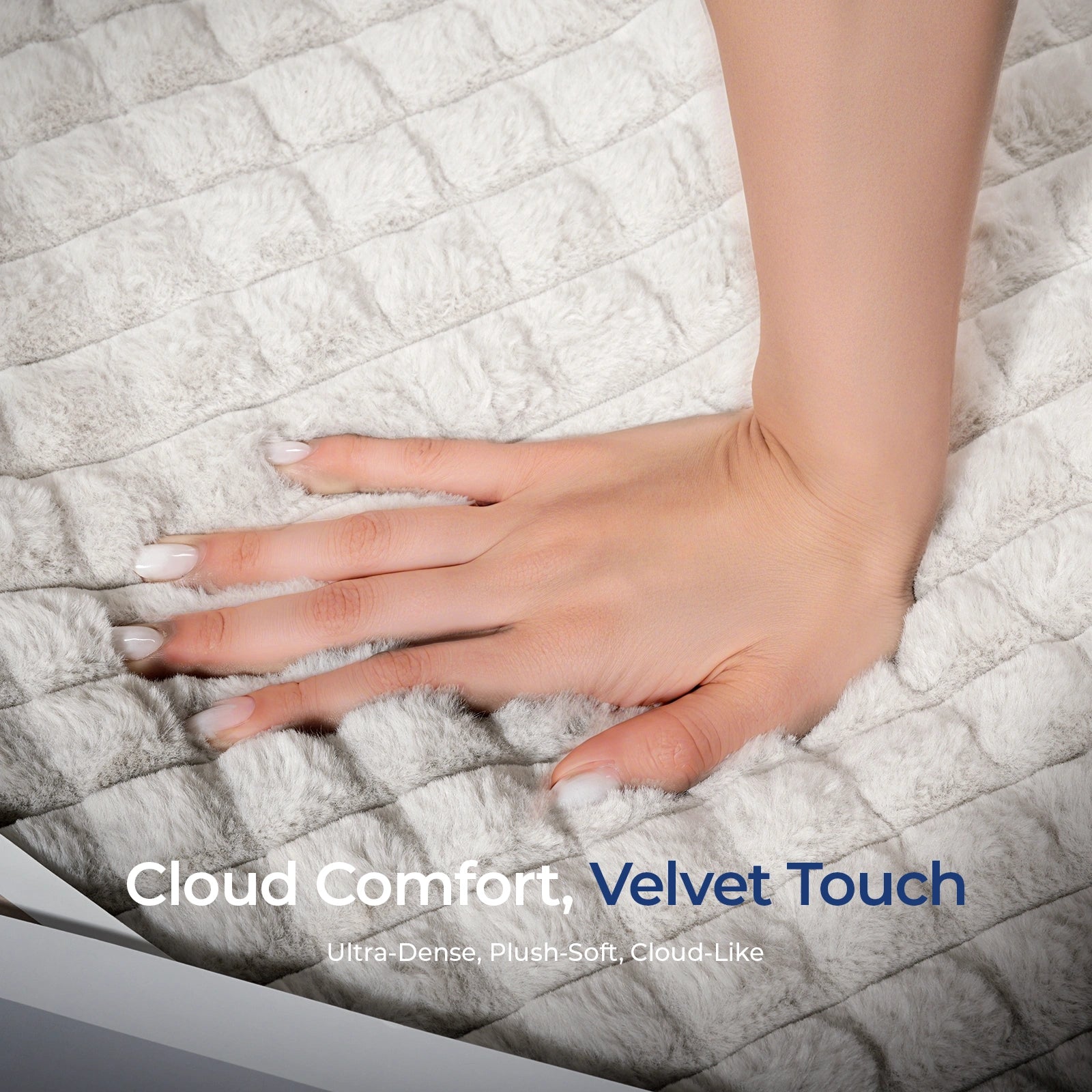 90 Inch 3-Seater Cloud Sectional Sofa