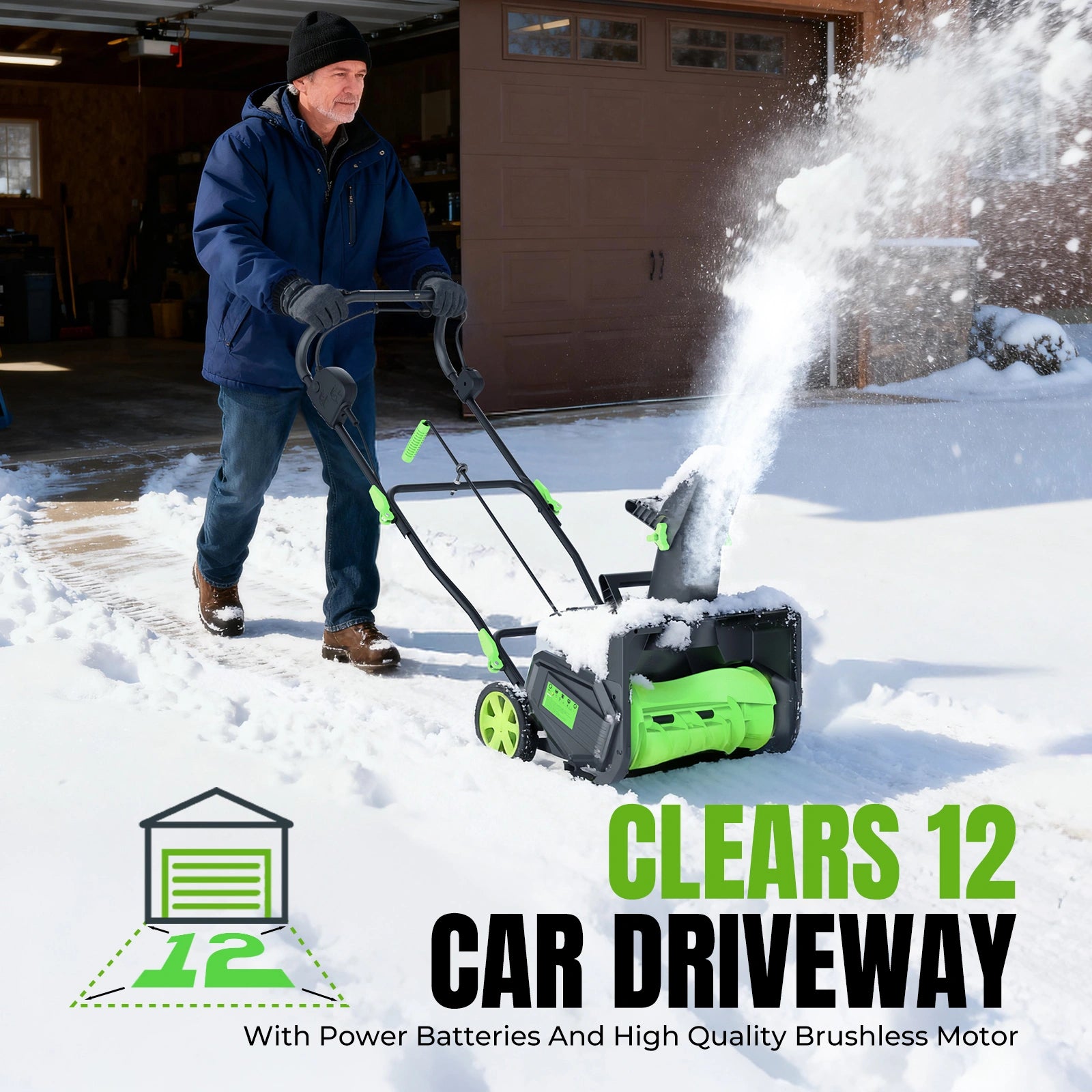 S40 Cordless 19 Inch 1500W Snow Blower