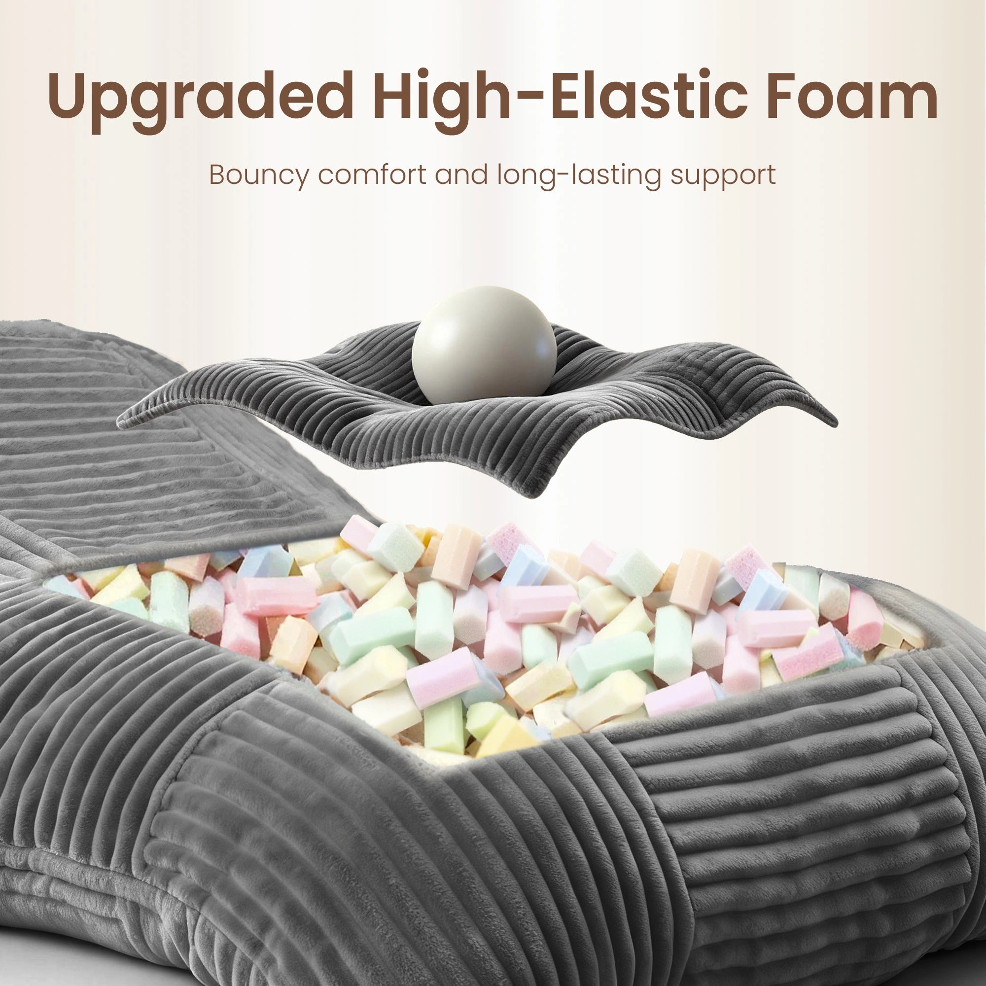 4-in-1 Convertible Bean Bag Chair