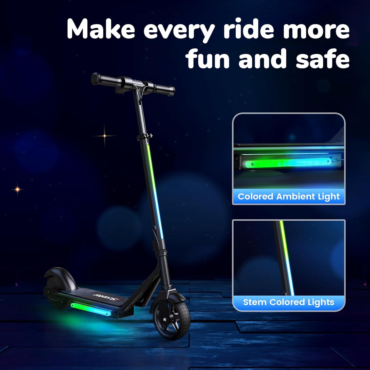 IK3Pro Electric Scooter for Kids Aged 6-12