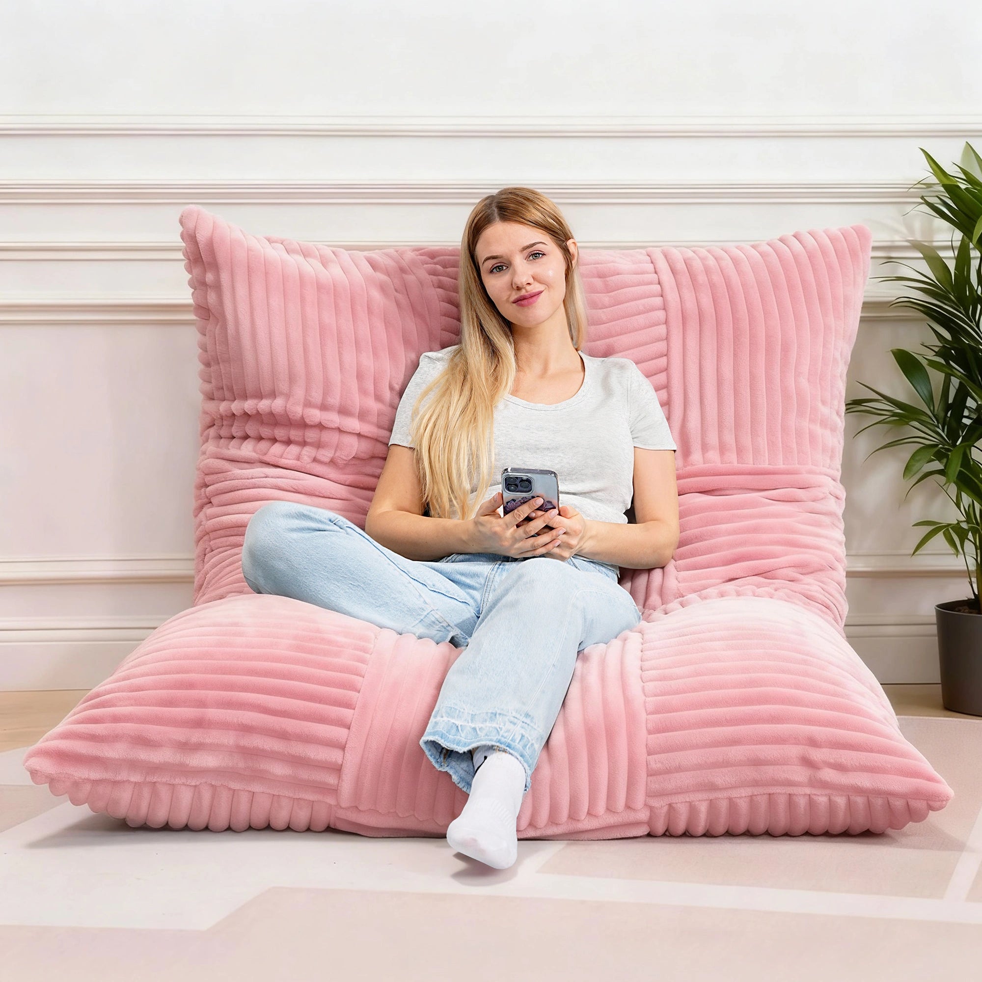 4-in-1 Convertible Bean Bag Chair