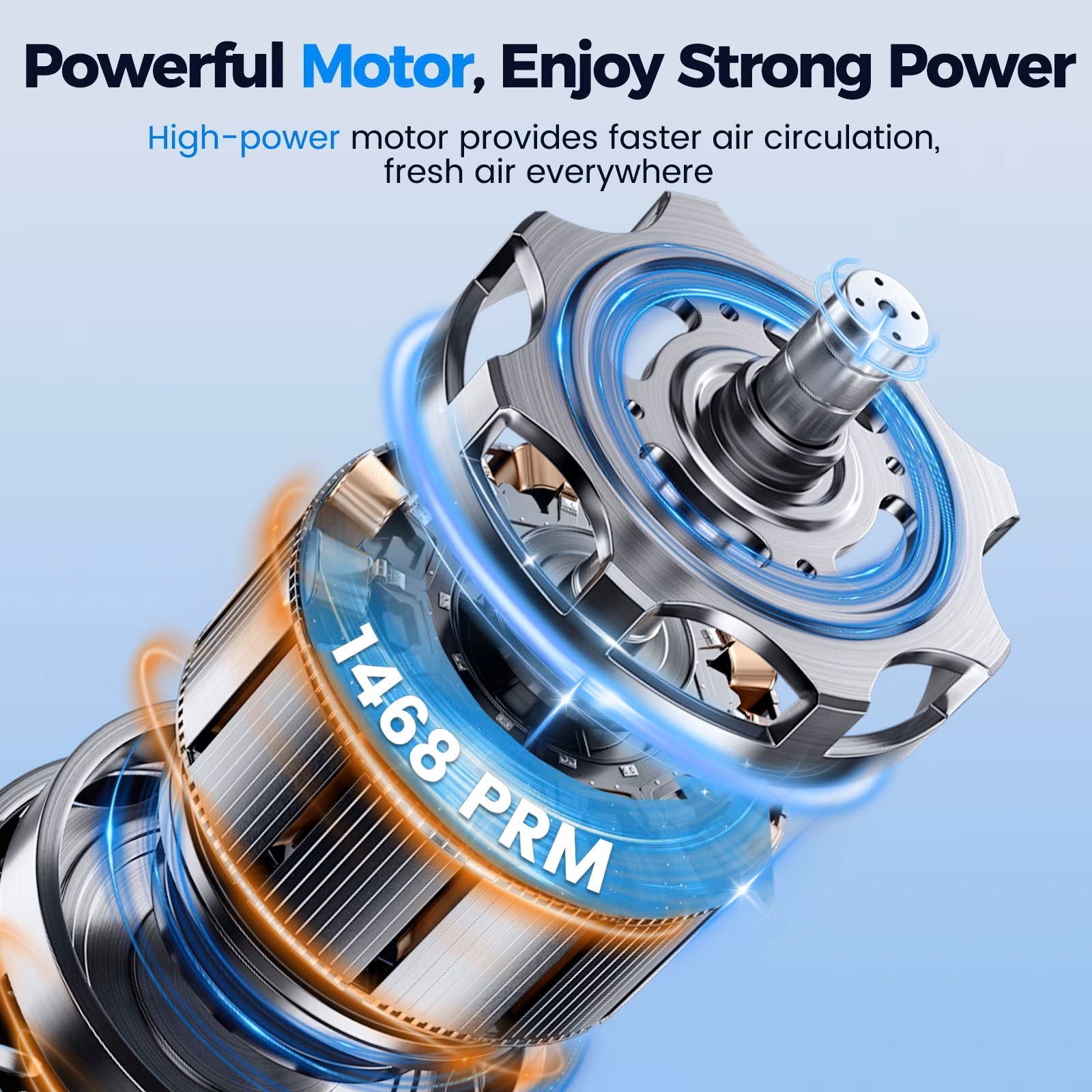 Tower Fan, 31" Oscillating Standing Fan for Home, Patbrela Floor Fan with 360° Dual Knob Control, 3 Speed, Timer Bladeless Fan for Bedroom Office