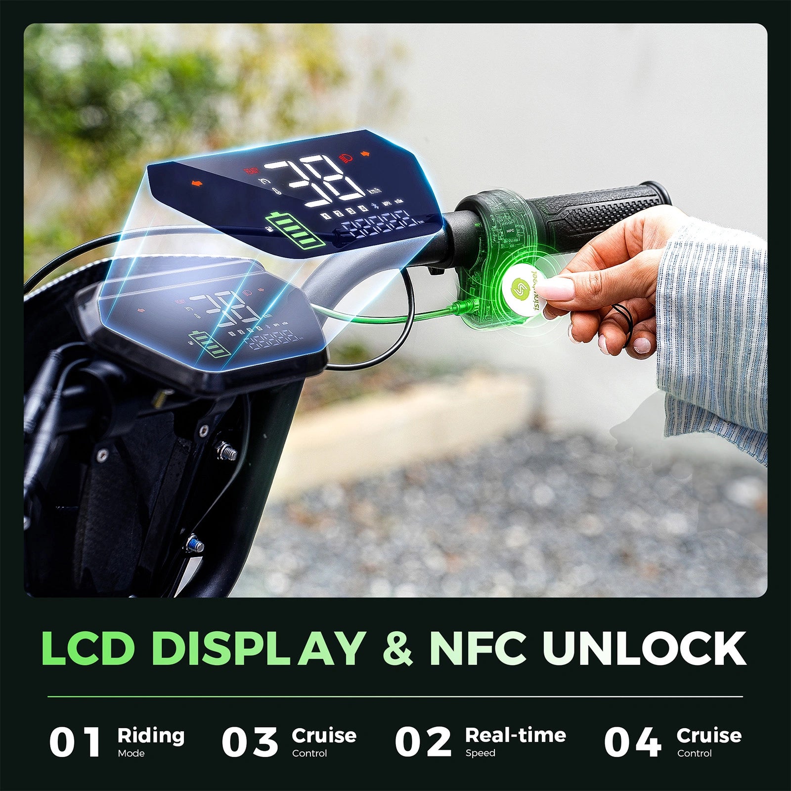 H7Pro 1200W Electric Scooter