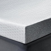 Cooling Mattress Topper with Cooling Gel & Bamboo Charcoal Memory Foam，Removable Cover