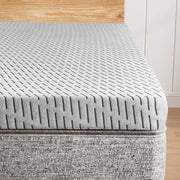 Bamboo Mattress Topper with Cooling Gel & Bamboo Charcoal Memory Foam，Removable Cover