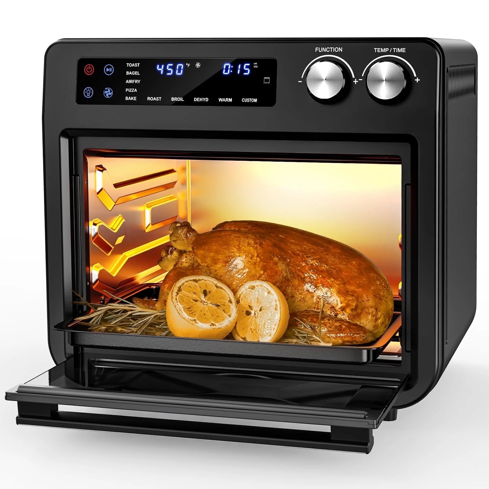26QT Air Fryer Oven ,1800W,Black