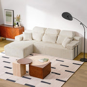 LH08 106 Inch Sectional Couch with High Backrest（L-Shape）