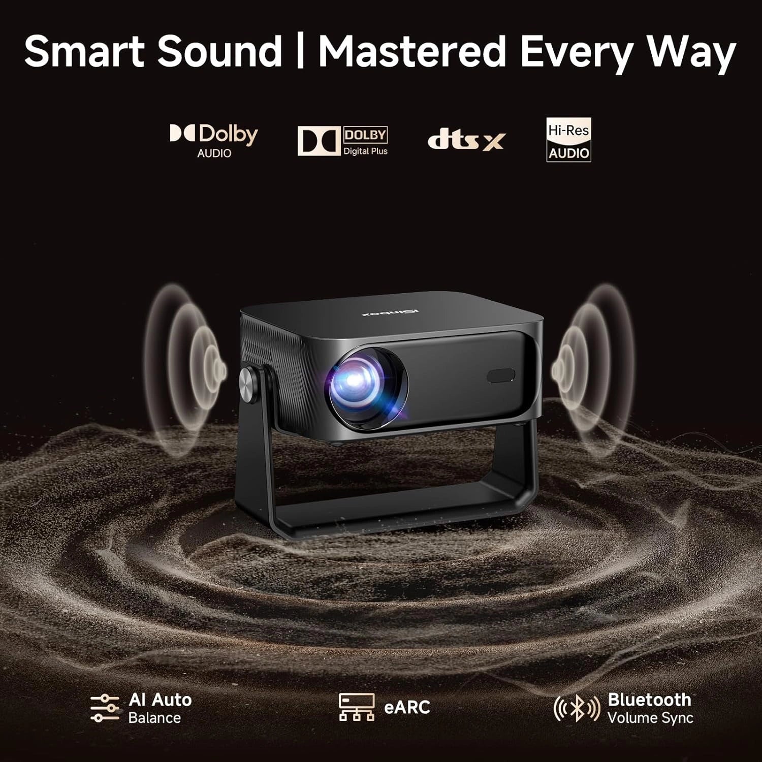 4K Outdoor Projector with Built-in Apps