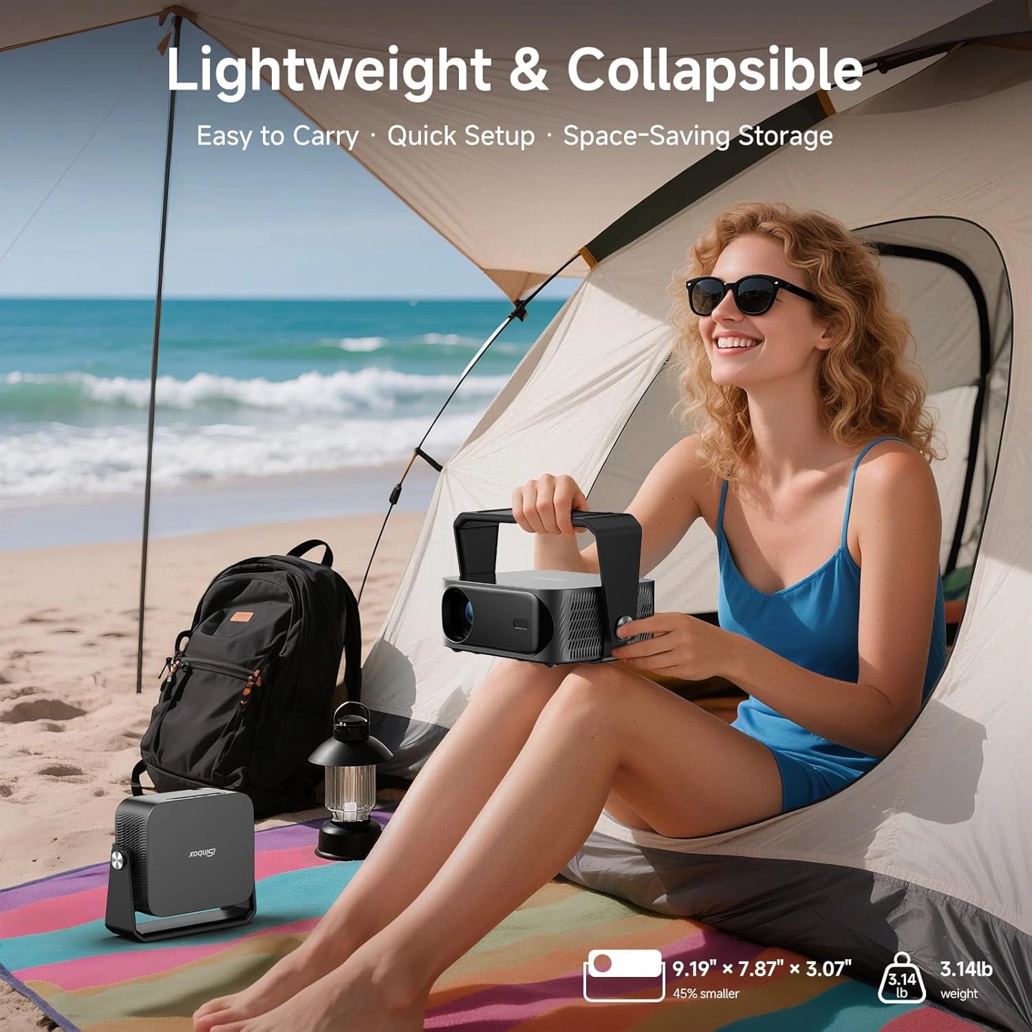 4K Outdoor Projector with Built-in Apps
