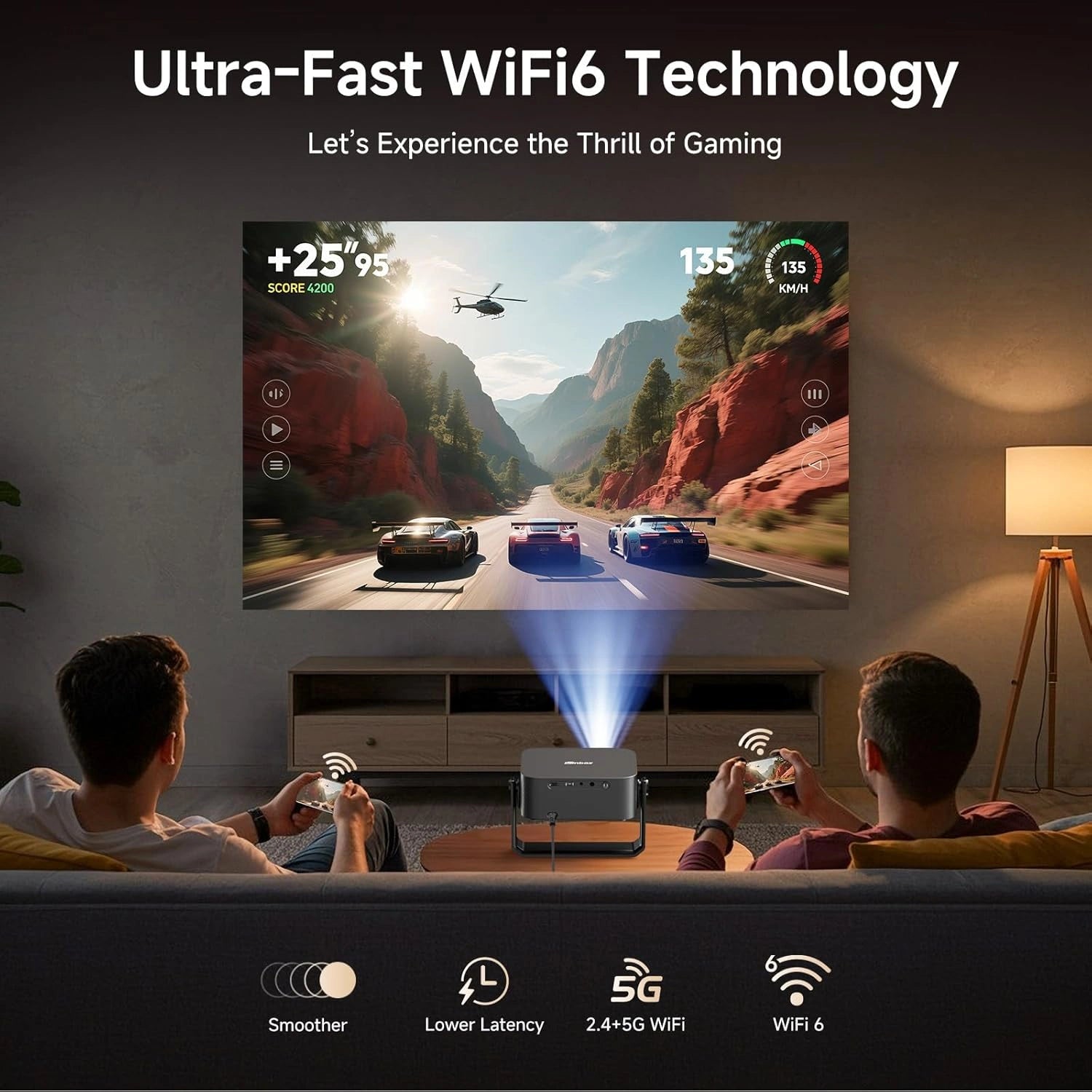 4K Outdoor Projector with Built-in Apps