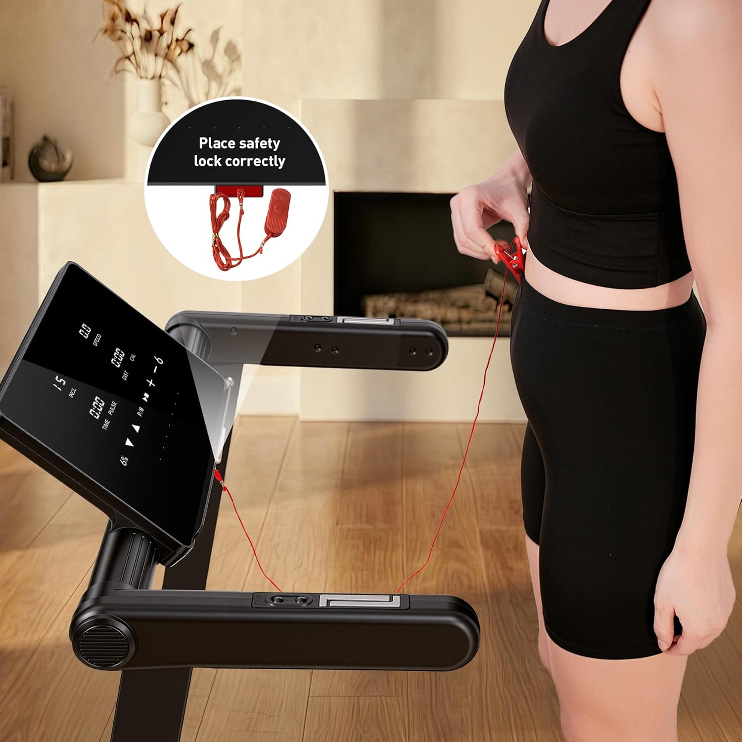 JT60 Foldable Treadmill 3.5 PH Motor 15° Auto Incline Walking Pad 14.96" Smart Touchscreen
