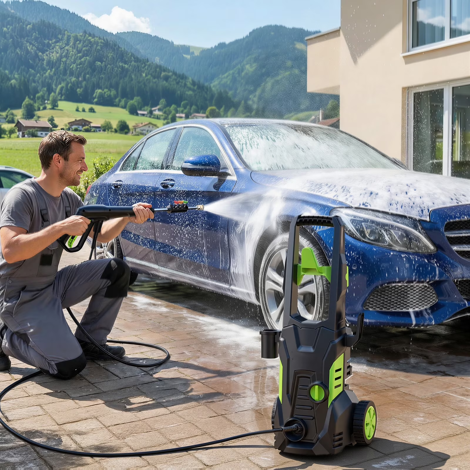 PW80 1800W 5000PSI 3.0 GPM Electric Pressure Washer