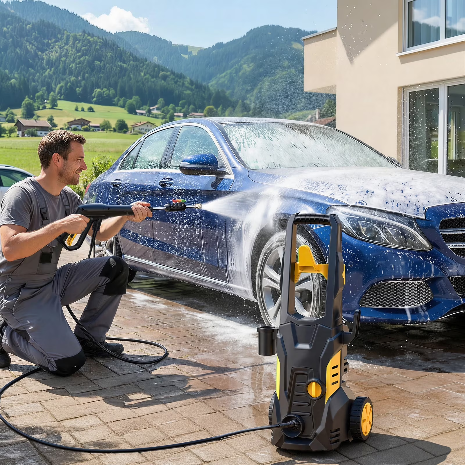 PW80 1800W 5000PSI 3.0 GPM Electric Pressure Washer