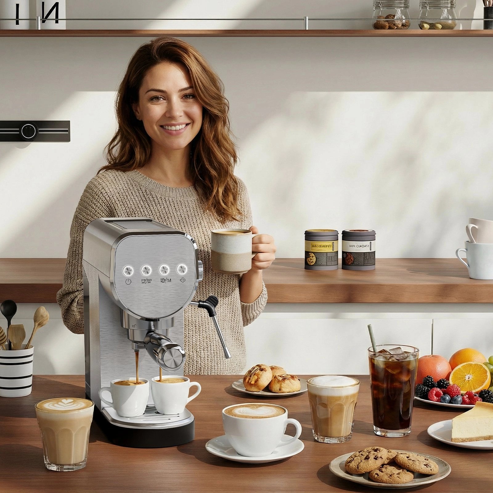 Espresso Stainless Steel Coffee Maker