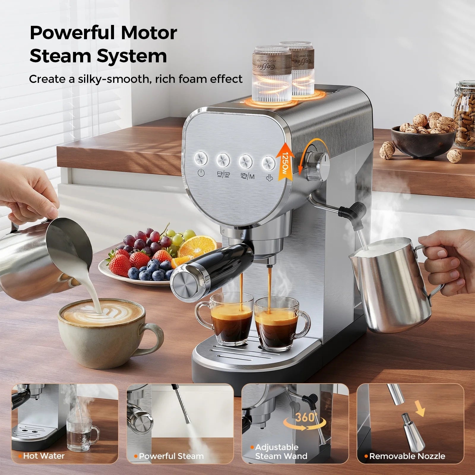 Espresso Stainless Steel Coffee Maker