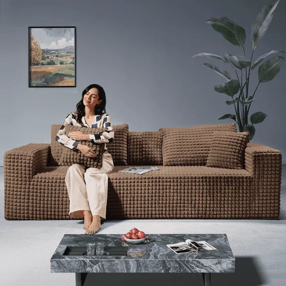 101 Inch 3-Seater Cloud Sectional Sofa