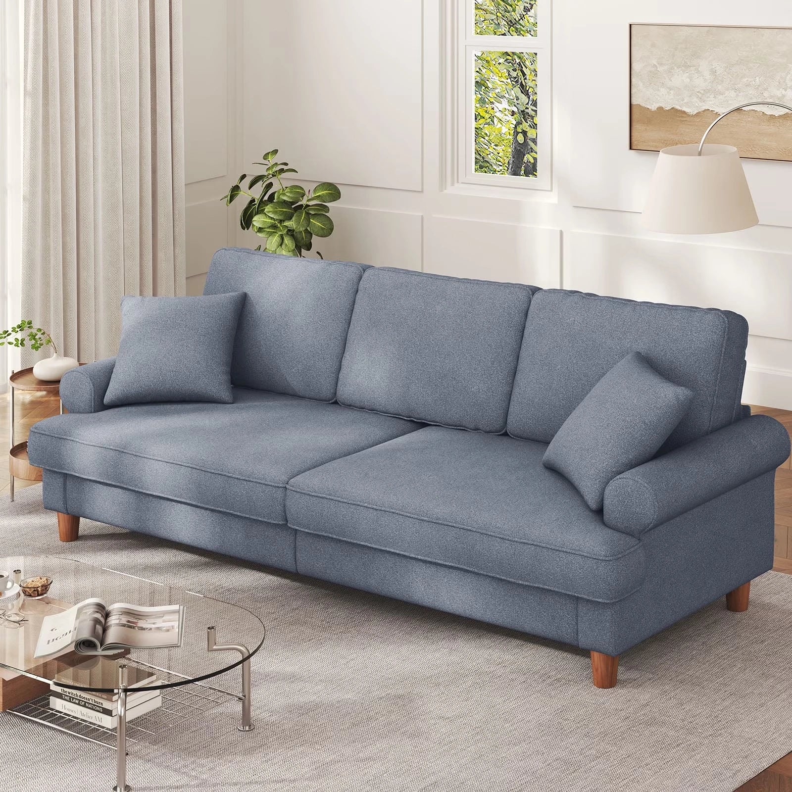87 Inch Extra Deep Seat 3 Seater Couch