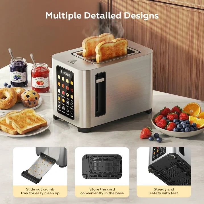 Toaster 2 Slice Touch Control with LCD Display