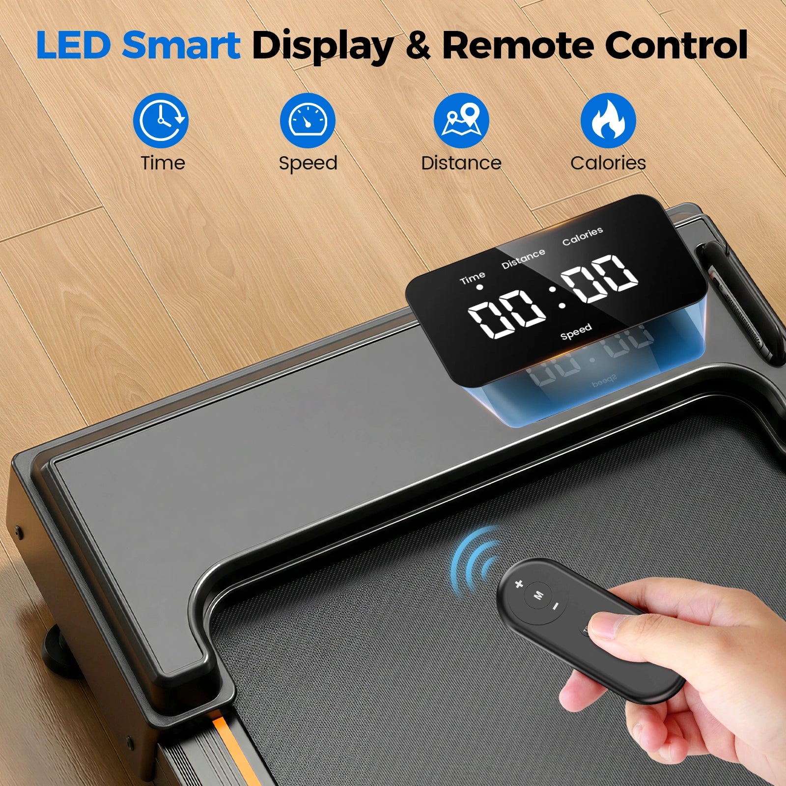 FT41 Portable Electric Treadmills 2.5 PH 6.2 mph Low-Noise Motor