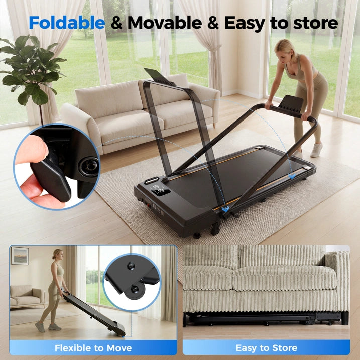 FT41 Portable Electric Treadmills 2.5 PH 6.2 mph Low-Noise Motor