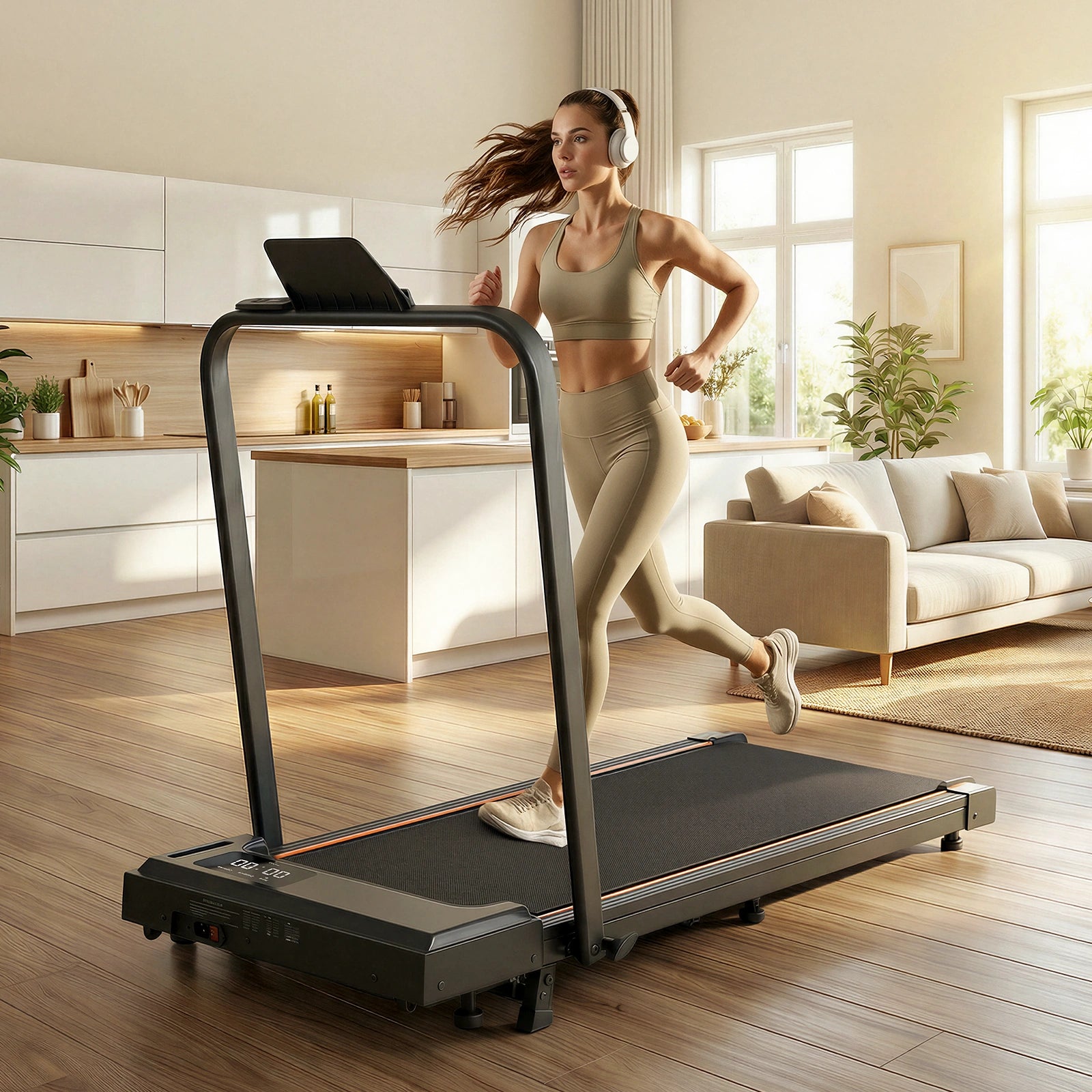 FT41 Portable Electric Treadmills 2.5 PH 6.2 mph Low-Noise Motor