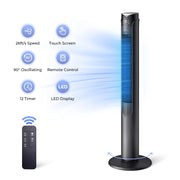 41 Inch Oscillating Tower Fan with Remote 3 Speeds