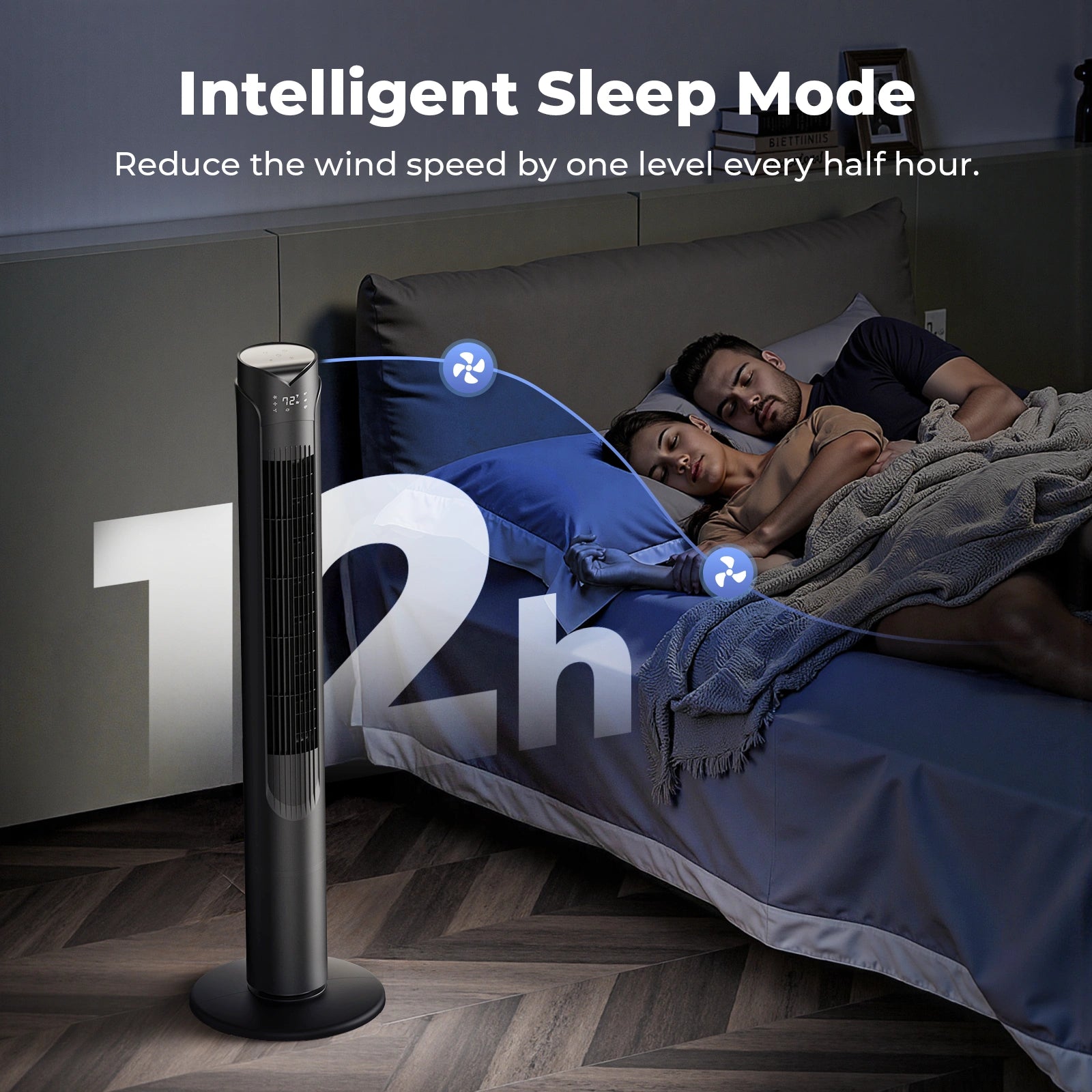 41 Inch Oscillating Tower Fan with Remote 3 Speeds