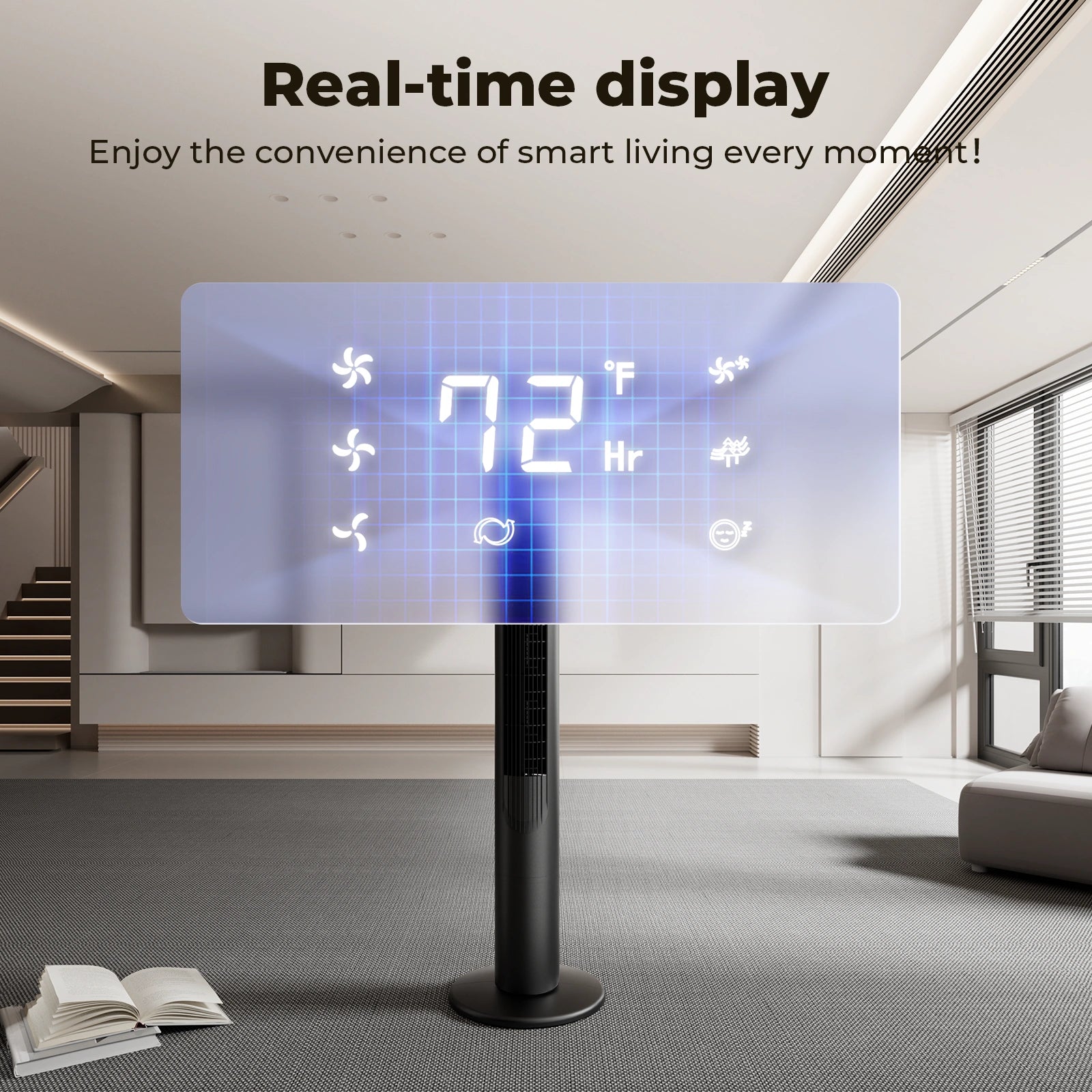 41 Inch Oscillating Tower Fan with Remote 3 Speeds