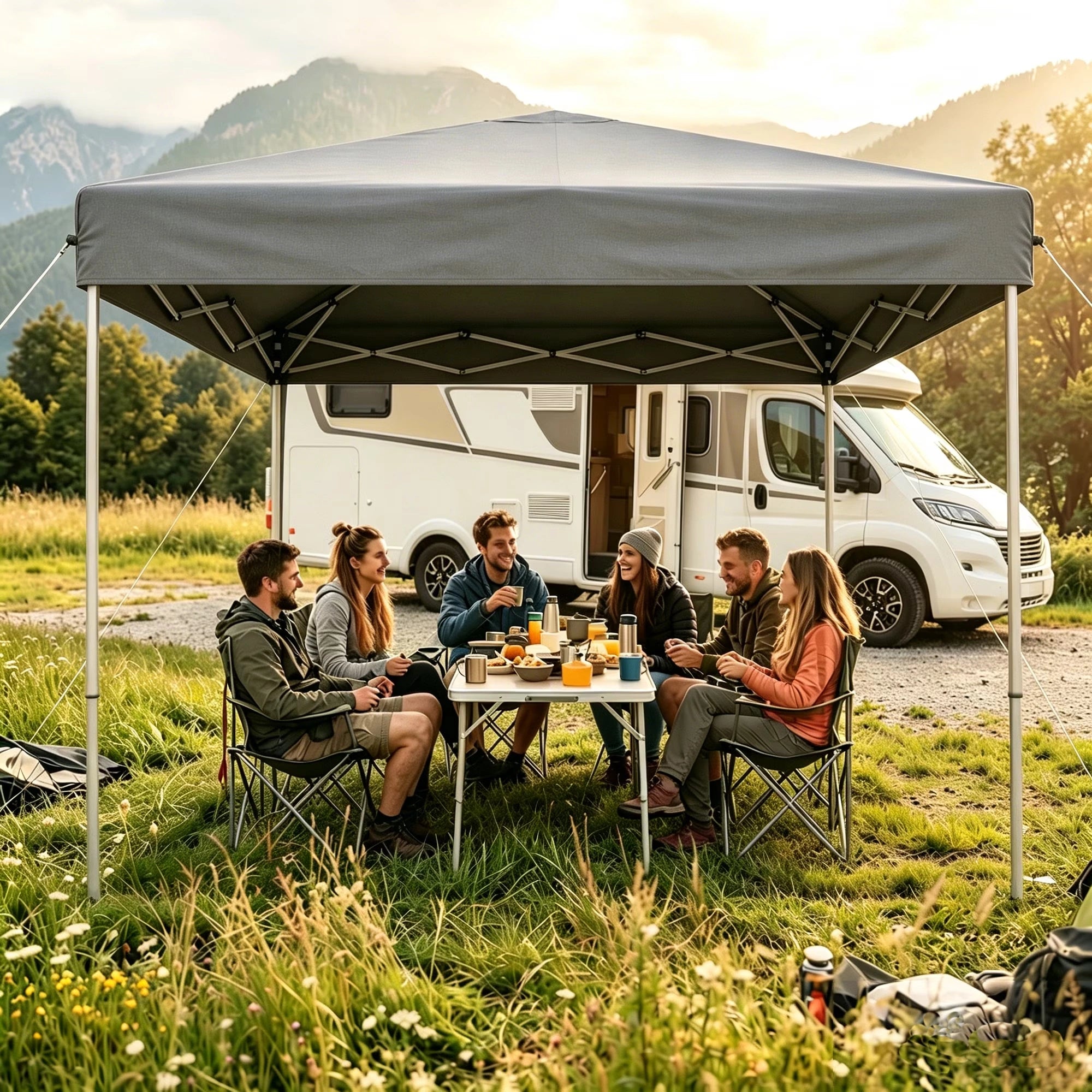 Buyglobal OP01 Pop Up Canopy Tent 10' x 10' , Instant Setup Portable Outdoor Canopy
