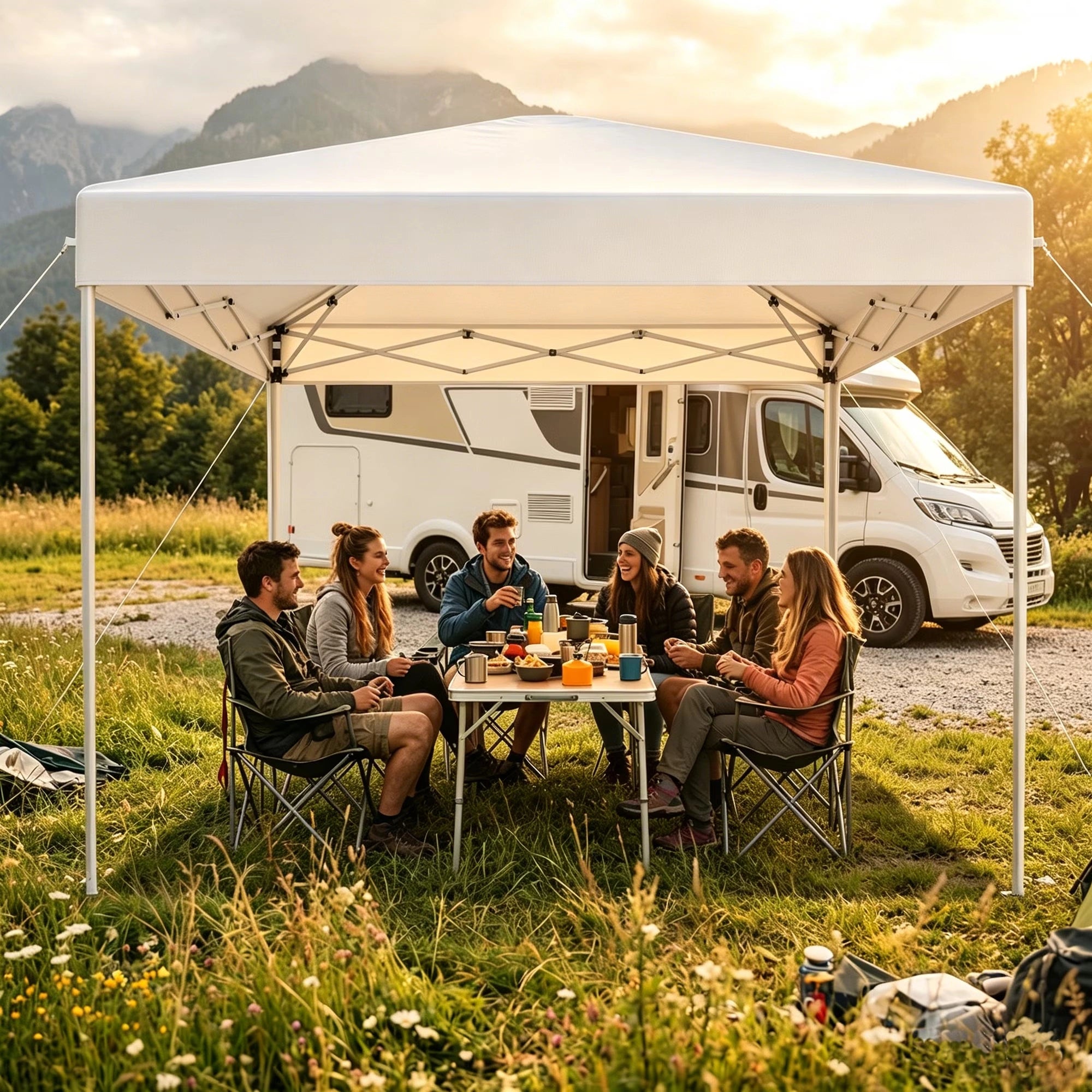 Buyglobal OP01 Pop Up Canopy Tent 10' x 10' , Instant Setup Portable Outdoor Canopy