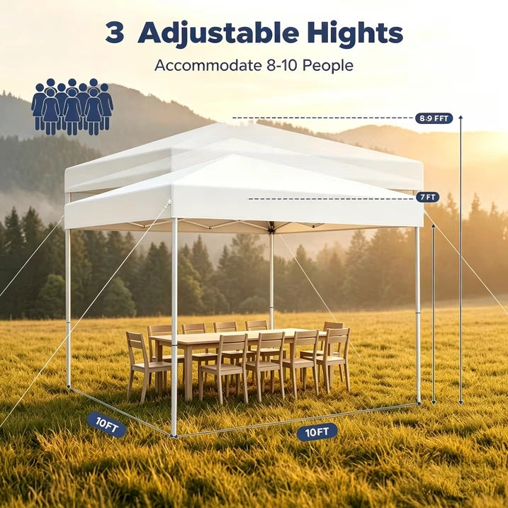 Buyglobal OP01 Pop Up Canopy Tent 10' x 10' , Instant Setup Portable Outdoor Canopy