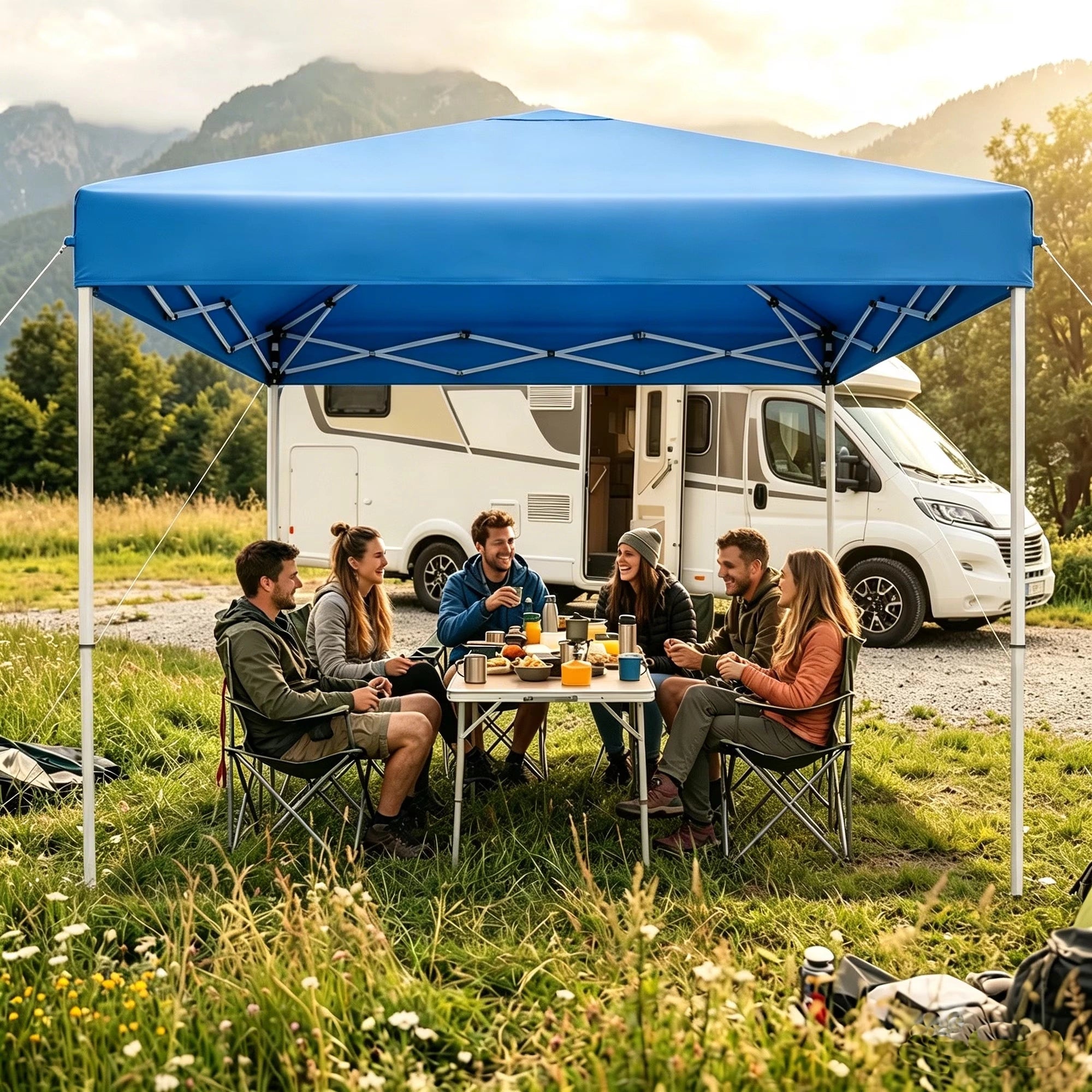 Buyglobal OP01 Pop Up Canopy Tent 10' x 10' , Instant Setup Portable Outdoor Canopy