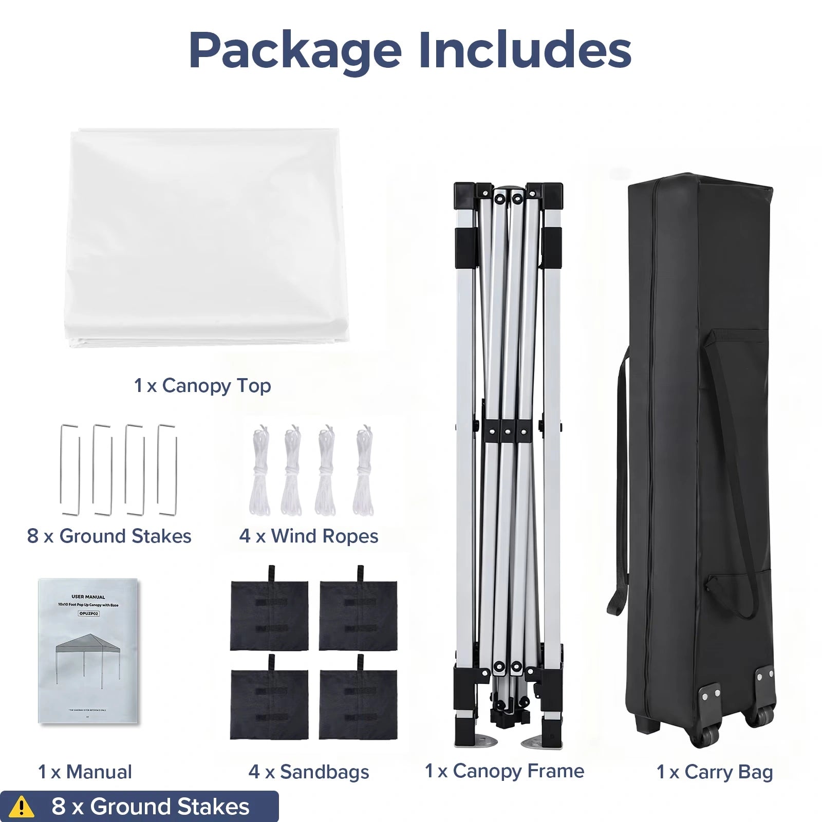 Buyglobal OP02 Pop Up Canopy Tent 10' x 10' , All-Weather Windproof with Sandbags Outdoor Shelter