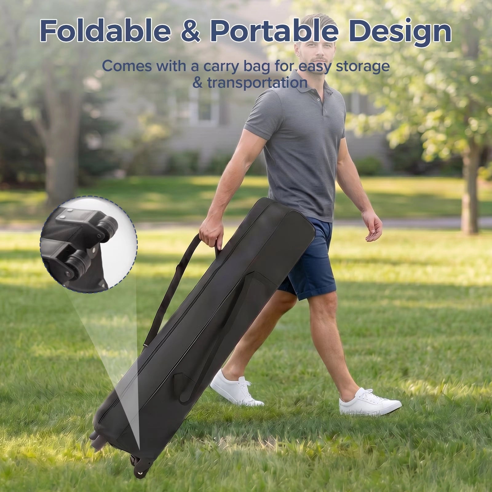 Buyglobal OP02 Pop Up Canopy Tent 10' x 10' , All-Weather Windproof with Sandbags Outdoor Shelter