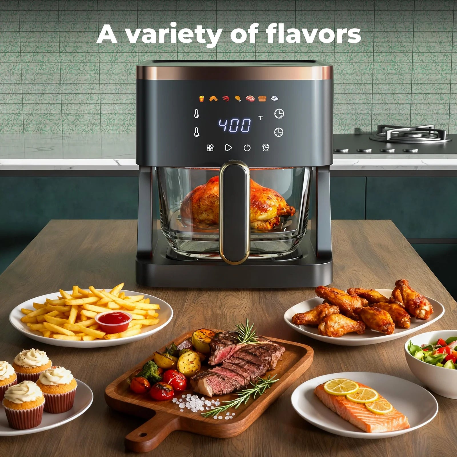 5QT 7-in-1 Air Fryer with LED Touchscreen