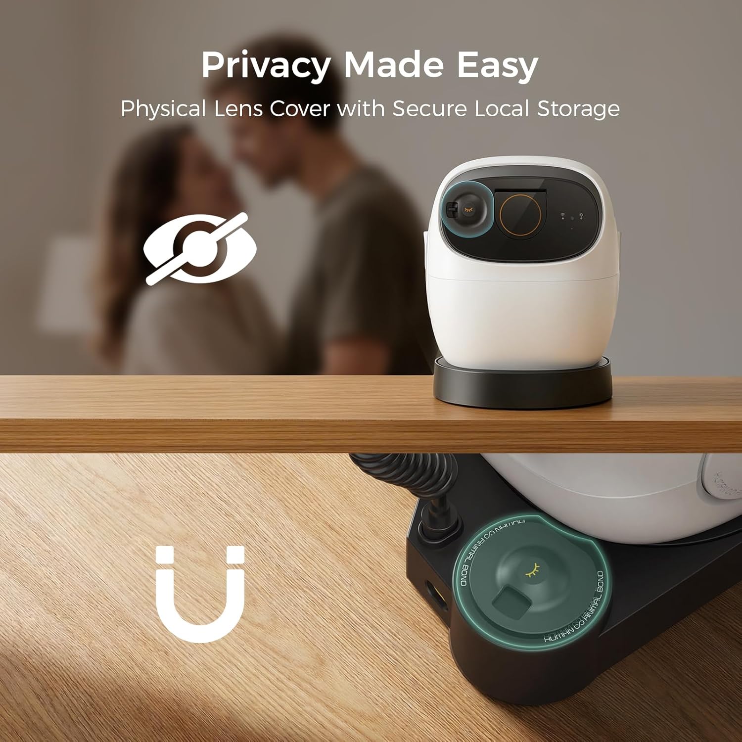 Robot M3 3K Pet Camera Treat Dispenser, Indoor Security Camera with 360° View, 32ft Treat Tossing, Barking Alerts