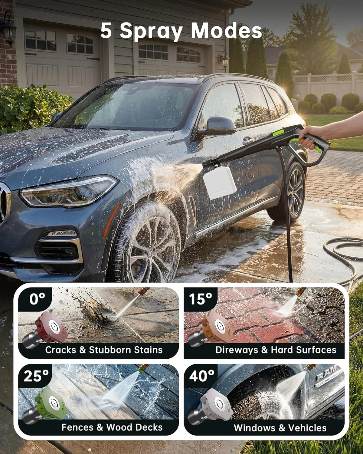W80 3000PSI Electric Pressure Washer