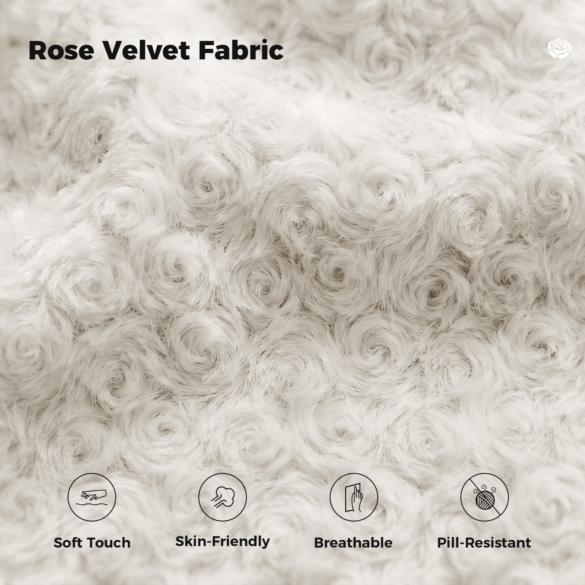 Rose Velvet Office & Vanity Chair with Footrest & Foldable Armrests 400LBS , 135° Reclining Executive Chair,White