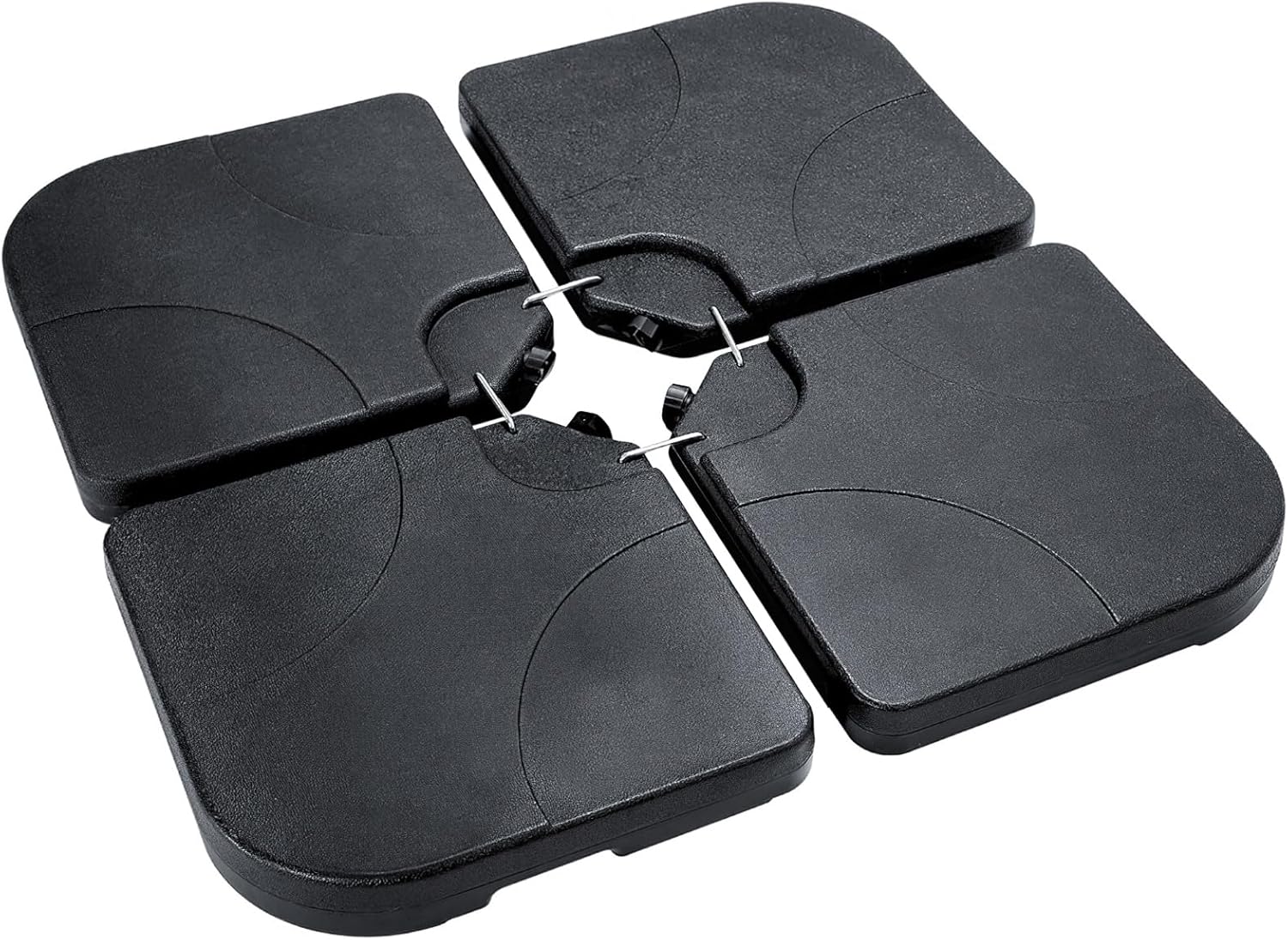 H11 Cantilever Umbrella Base, 4-Piece 221lbs Heavy Duty Offset Patio Umbrella Stand