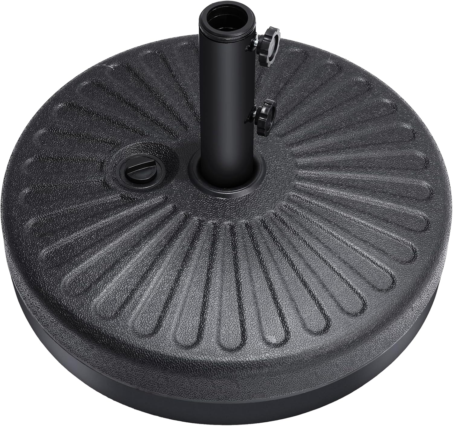 H12 Patio Umbrella Base, 80lbs Heavy Duty Fillable Market Umbrella Stand