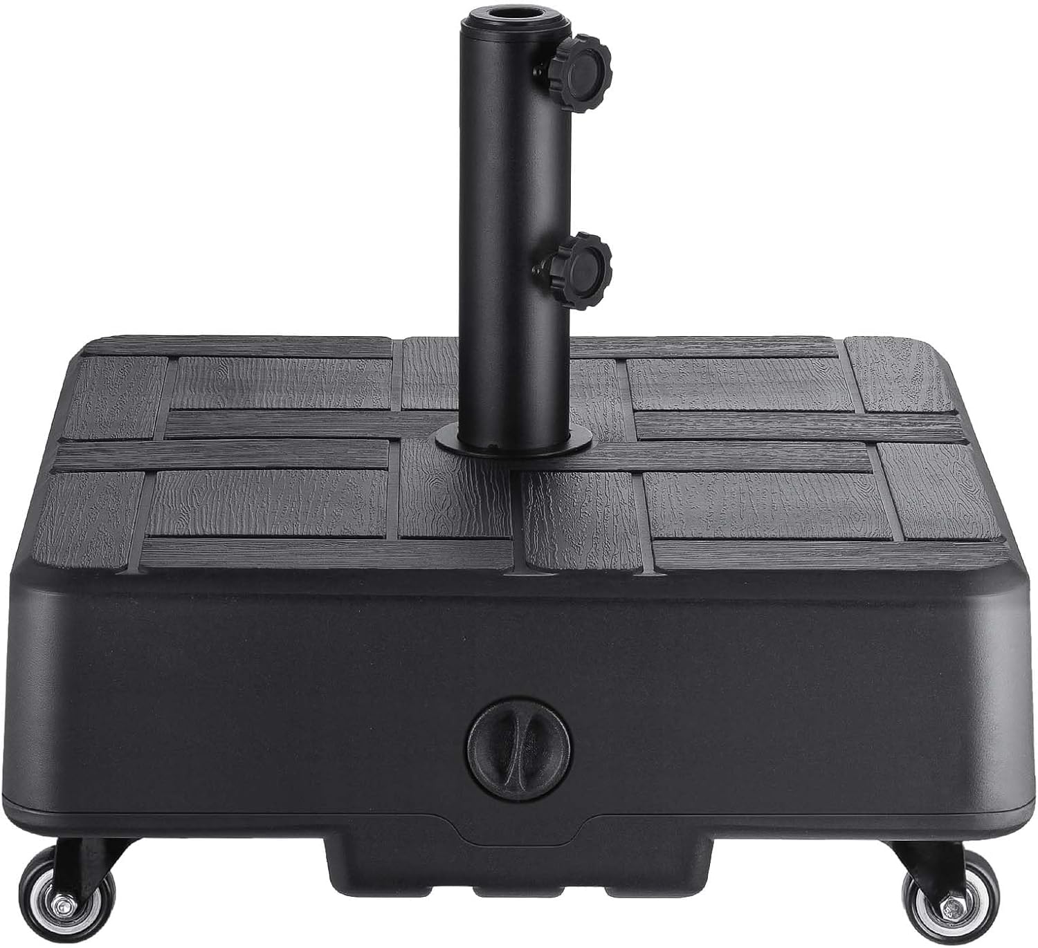 H14 Umbrella Base with Wheels, 84lbs Rolling Mobile Patio Stand